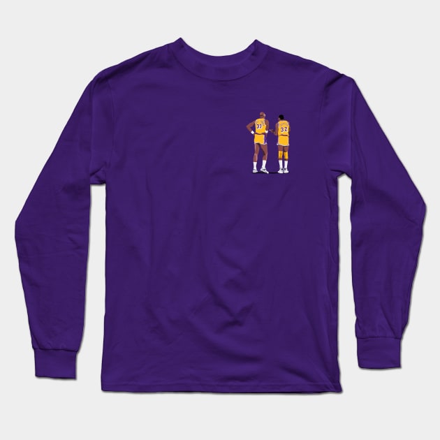 Showtime Lakers Long Sleeve T-Shirt by dbl_drbbl